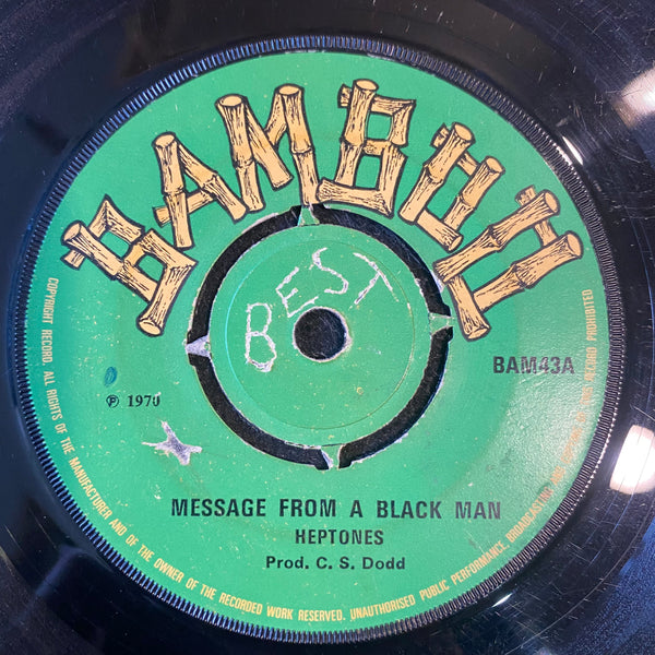 SOUND DIMENSION / HEPTONES [Jamaica Underground / Message From Black Man]