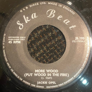 JACKIE OPEL / TOMMY MCCOOK & THE SKATALITES [More Wood / Cotton Tree]