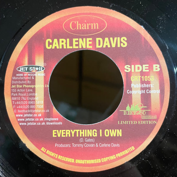 JC LODGE / CARLEN DAVIS [First Cut / Everything I Own]