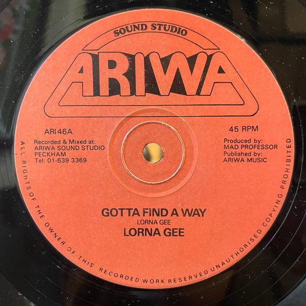 LORNA GEE / LORNA GEE & FRIENDS (MAD PROFESSOR) [Gotta Find A Way / Hold On]