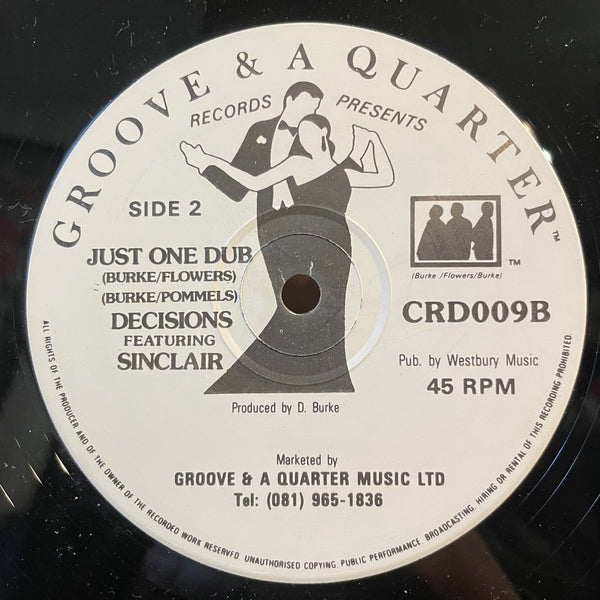 DECISIONS FEAT. SINCLAIR [Just One Wish]