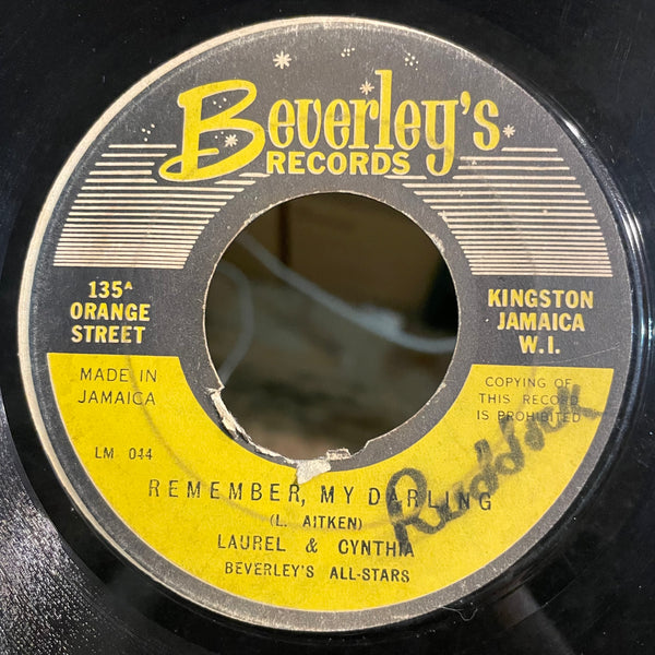 LAUREL & CYNTHIA / LAUREL AITKEN [Go Gal Go / Remember My Darling]