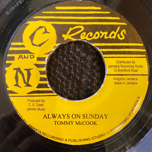 TOMMY MCCOOK / MAYTALS [Always On Sunday / Another Chance]