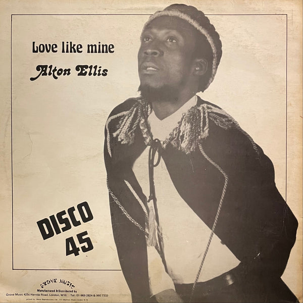 ALTON ELLIS [It's Hard To Be A Lover / Love Like Mine]