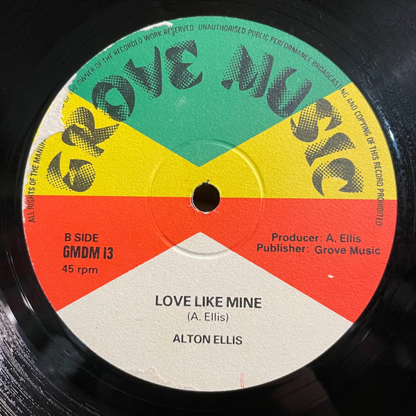 ALTON ELLIS [It's Hard To Be A Lover / Love Like Mine]