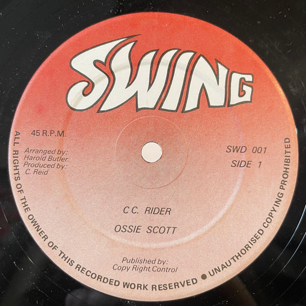 OSSIE SCOTT [C.c. Rider / You Are Mine]