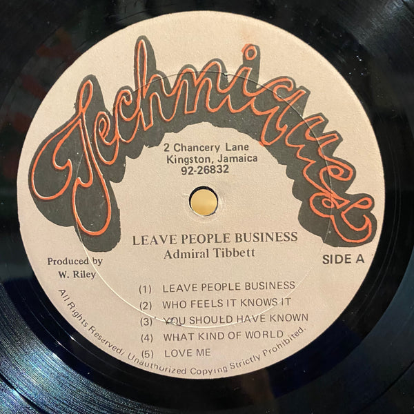 ADMIRAL TIBET [Leave People Business]