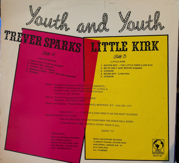 LITTLE KIRK / TREVER SPARKS [Youth And Youth]