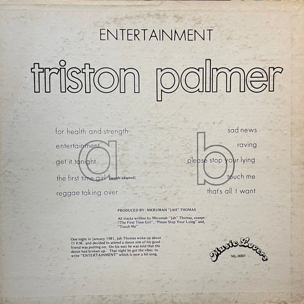 TRISTON PALMER [Entertainment]