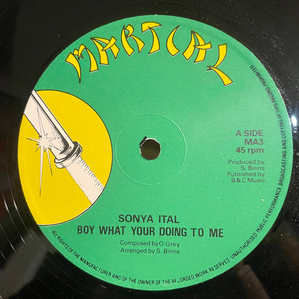 SONYA ITAL / PRINCE HAMMER [Boy What Your Doing To Me / Knickers]