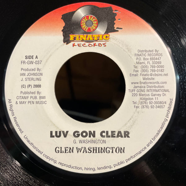 GLEN WASHINGTON [Luv Gon Clear]