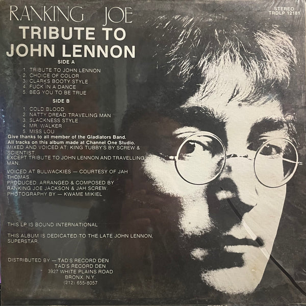 RANKING JOE [Tribute To John Lennon]