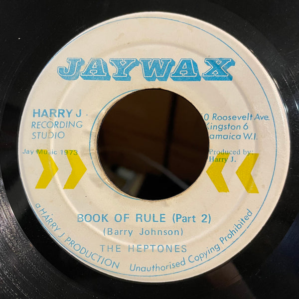THE HEPTONES [Book Of Rules]