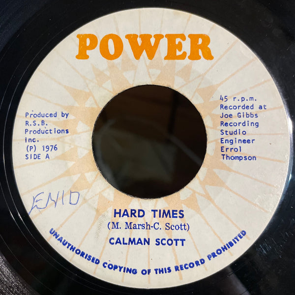 CALMAN SCOTT [Hard Times / Fight It]