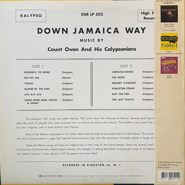 COUNT OWEN AND HIS CALYPSONIANS [Down In Jamaica Way]