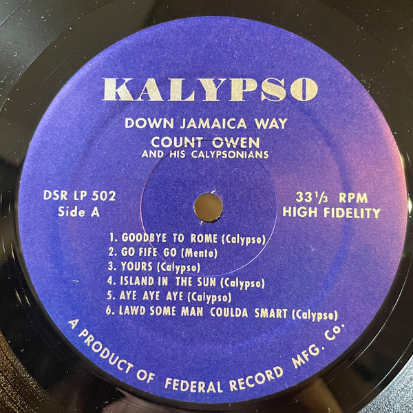 COUNT OWEN AND HIS CALYPSONIANS [Down In Jamaica Way]