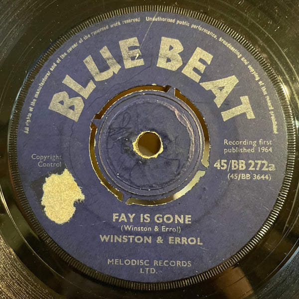 WINSTON & ERROL / THE MONARCHS [Fay Is Gone / Sauce & Tea]