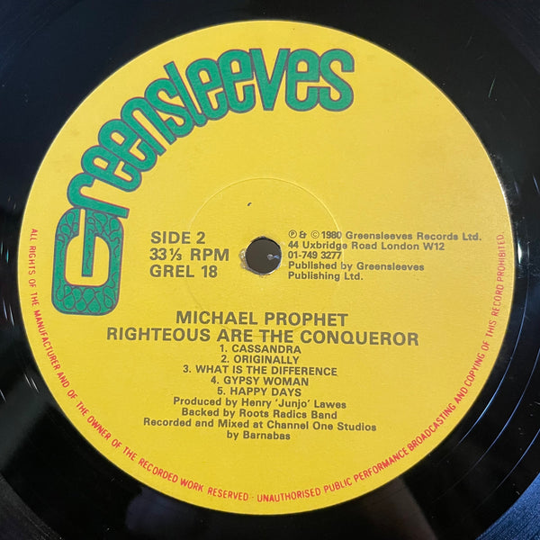 MICHAEL PROPHET [Righteous Are The Conqueror]