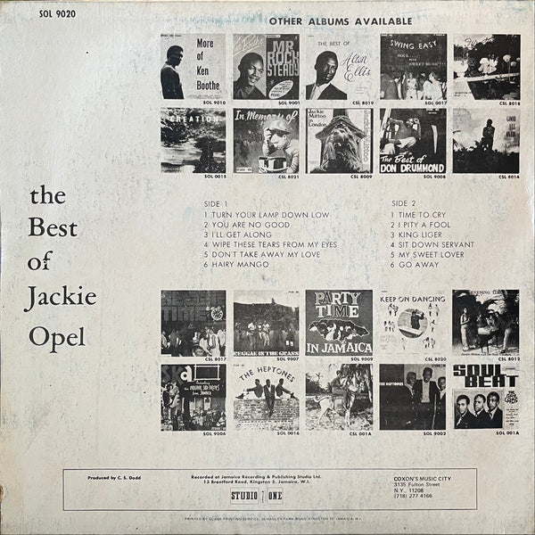 JACKIE OPEL [The Best Of Jackie Opel]