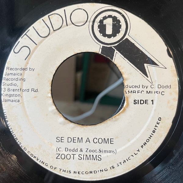 ZOOT SIMS / KEN PARKER [Se Dem A Come / Lets The Good Time Roll]
