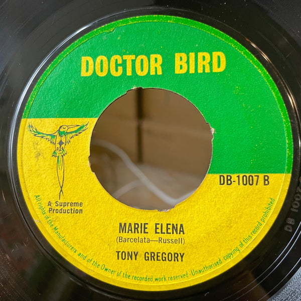 TONY GREGORY & SOULETTES / TONY GREGORY [Baby Come On Home / Maria Elena]