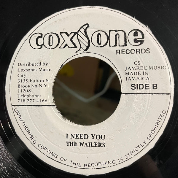 KEN BOOTHE / WAILERS  [Don't Want To See You Cry / I Need You]