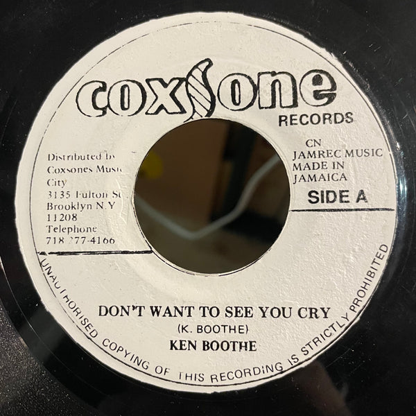 KEN BOOTHE / WAILERS  [Don't Want To See You Cry / I Need You]
