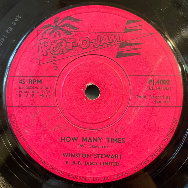 WINSTON  STEWART [All Of My Life / How Many Time]