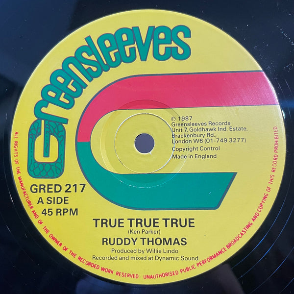 RUDDY THOMAS  [True True True]