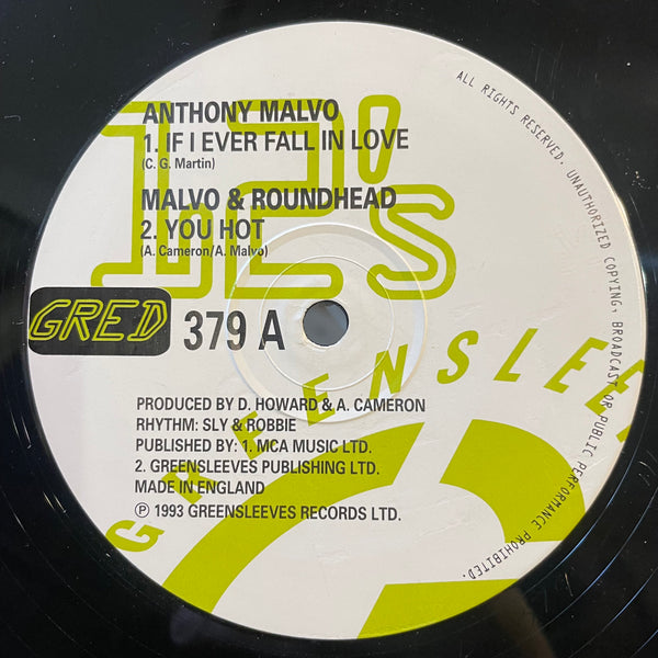 ANTHONY MALVO, MALVO & ROUNDHEAD / BOUNTY KILLER & RED ROSE [If I Ever Fall In Love, You Hot / Intimate]