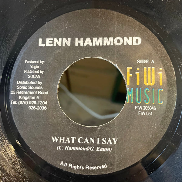 LENN HAMMOND  [What Can I Say]