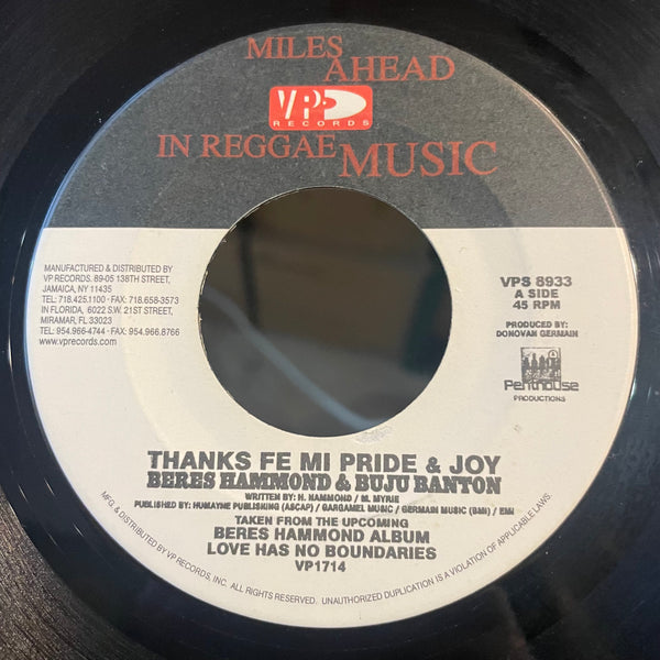 BERES HAMMOND & BUJU BANTON [Thanks Fe Mi Pride & Joy]