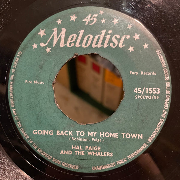 HAL PAIGE & THE WHALERS [After Hours Blues / Going Back To My Home Town]