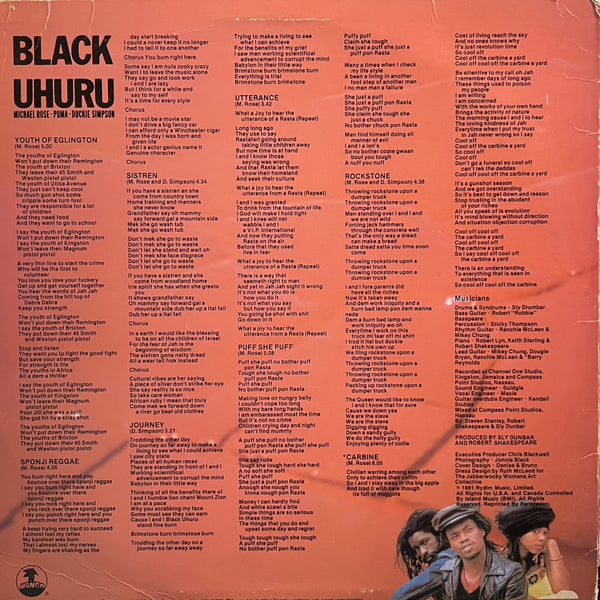 BLACK UHURU [Red]