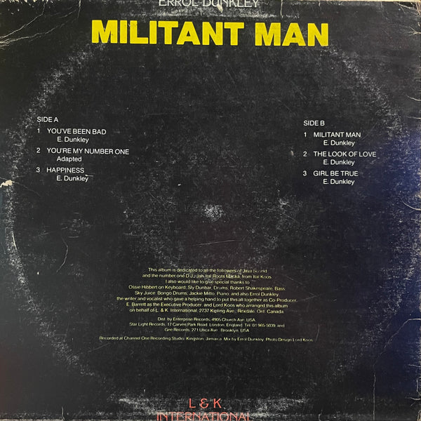 ERROL DUNKLEY [Militant Man ]
