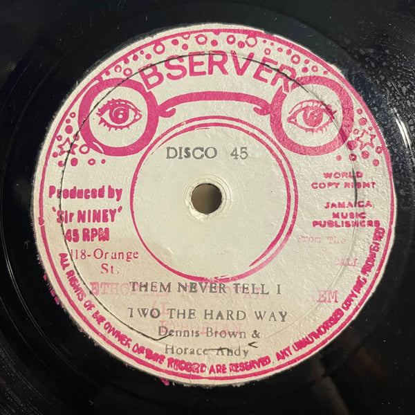 HORACE ANDY / DENNIS BROWN [Them Never Tell I / Tenement Yard]