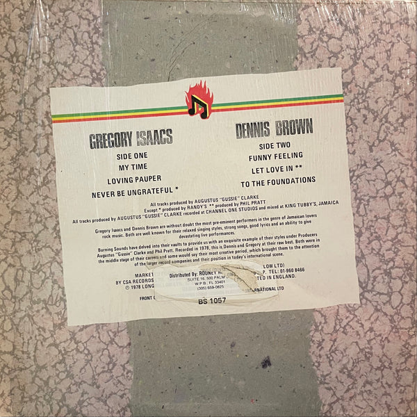 GREGORY ISAACS / DENNIS BROWN [Two Bad Superstars !]