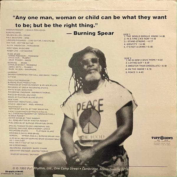 BURNING SPEAR [The World Should Know]