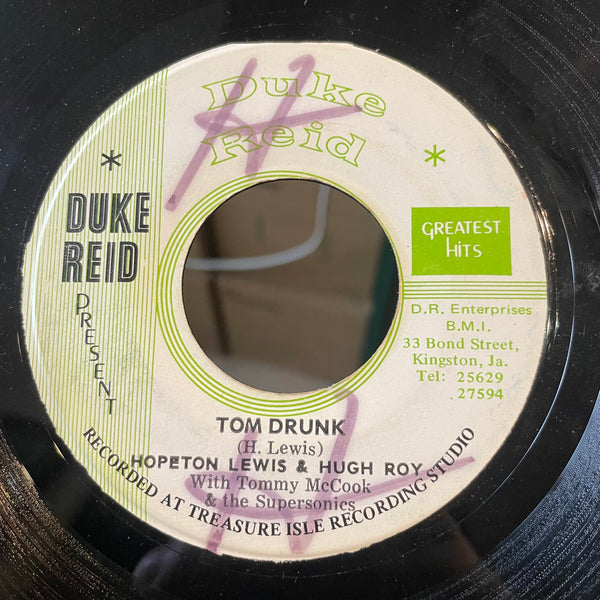 HOPETON LEWIS & HUGH ROY / T. MCCOOK & SUPER SONICS [Tom Drunk / Mabrouk]