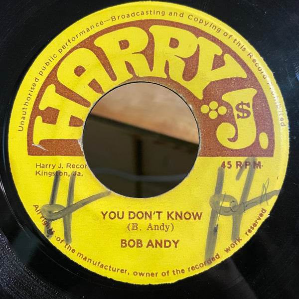 BOB ANDY / JAY BOYS [You Don't Know / Ca,Bodia]