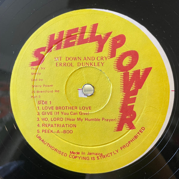 ERROL DUNKLEY [Sit ＆ Cry Over You]