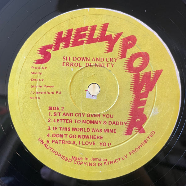 ERROL DUNKLEY [Sit ＆ Cry Over You]