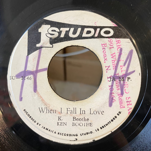 KEN BOOTHE / SOUL VENDERS [When I Falling Love / Poata Bella Rd]