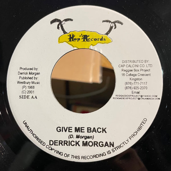 DERRICK MORGAN / DERRICK MORGAN & PATSY [How Can I Forget / Give Me Back]