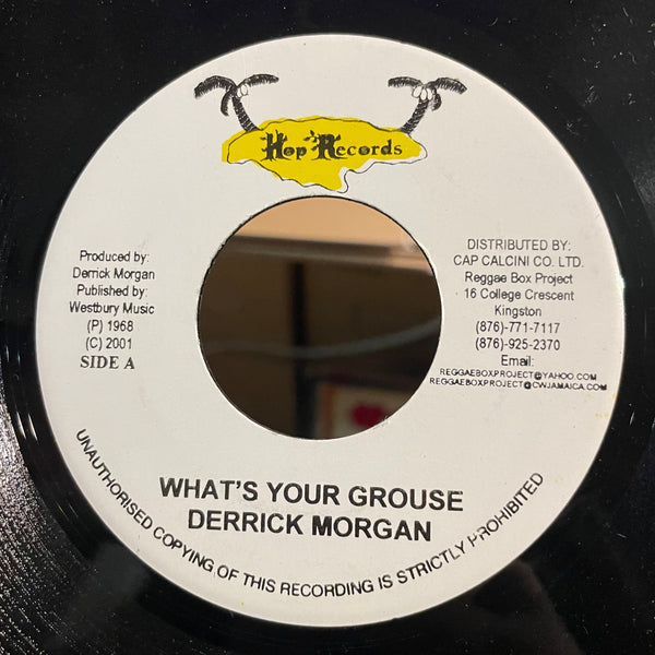 DERRICK MORGAN [What's Your Grouse / Johnny Pram Pram]