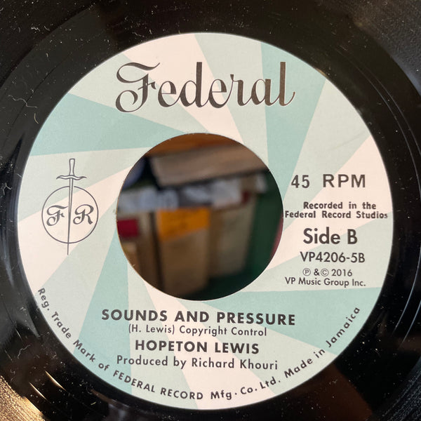 HOPETON LEWIS [Take It Easy / Sounds And Pressure]