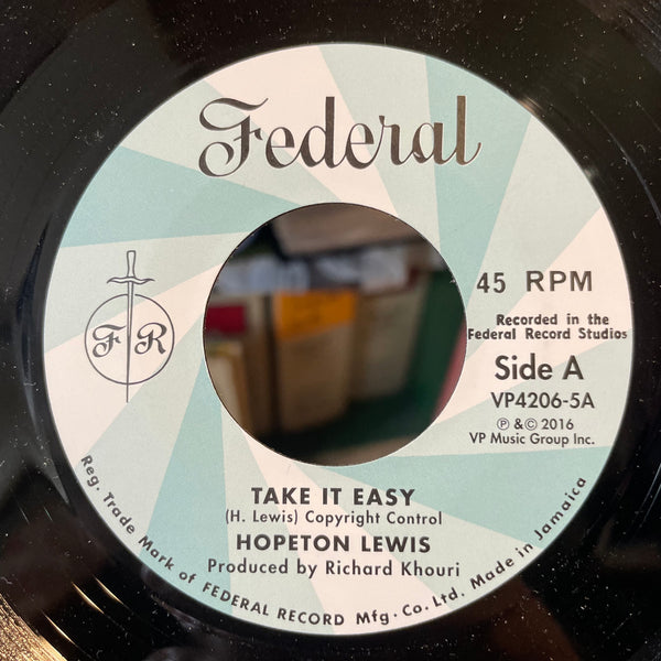 HOPETON LEWIS [Take It Easy / Sounds And Pressure]