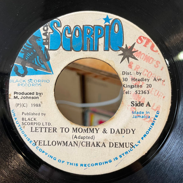 YELLOWMAN & CHAKA DEMUS [Letter To Mommy & Daddy]
