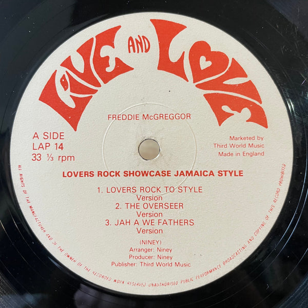 FREDDIE MCKGREGOR [Lovers Rock Showcase Jamaica Style]