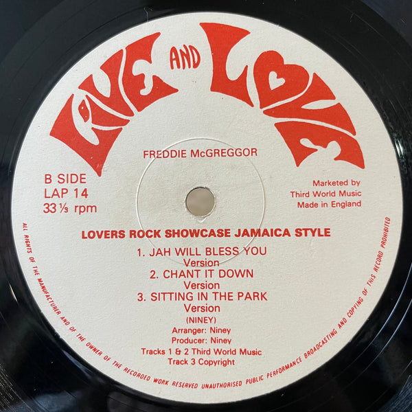 FREDDIE MCKGREGOR [Lovers Rock Showcase Jamaica Style]